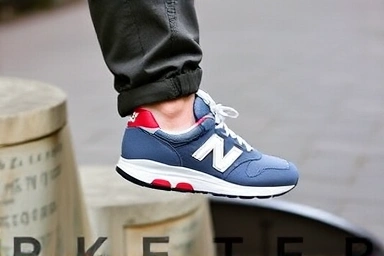 Person wearing New Balance 530, urban exploration, active lifestyle